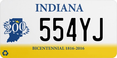 IN license plate 554YJ