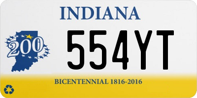 IN license plate 554YT