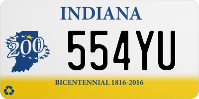 IN license plate 554YU