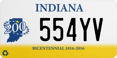 IN license plate 554YV