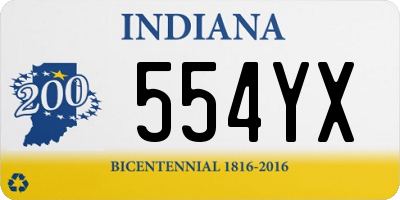 IN license plate 554YX