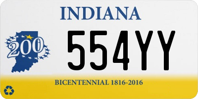 IN license plate 554YY