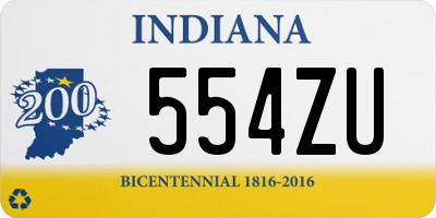 IN license plate 554ZU