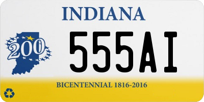 IN license plate 555AI