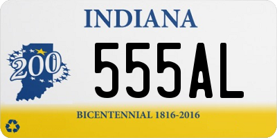 IN license plate 555AL