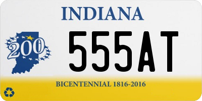 IN license plate 555AT