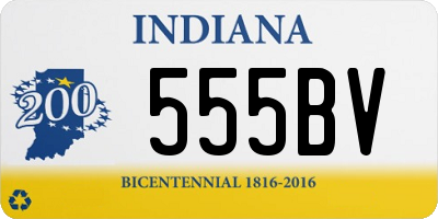 IN license plate 555BV