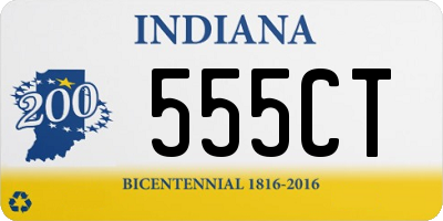 IN license plate 555CT