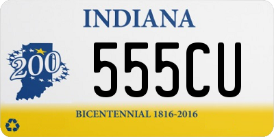 IN license plate 555CU