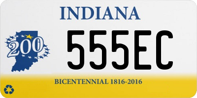 IN license plate 555EC