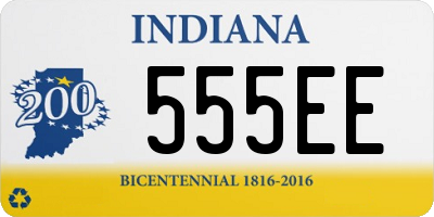 IN license plate 555EE