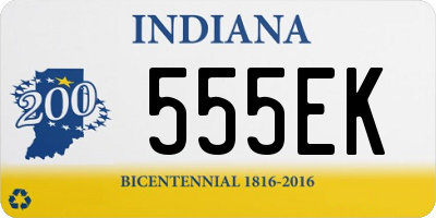 IN license plate 555EK