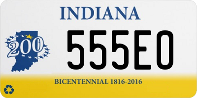 IN license plate 555EO