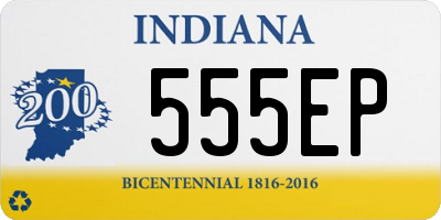 IN license plate 555EP