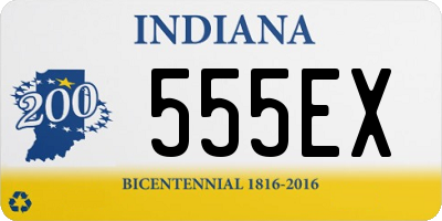 IN license plate 555EX