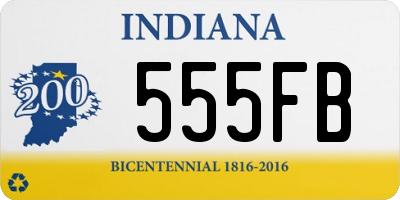 IN license plate 555FB