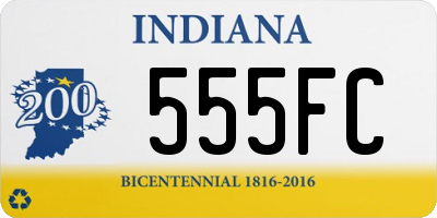 IN license plate 555FC
