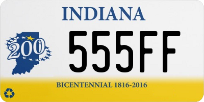 IN license plate 555FF