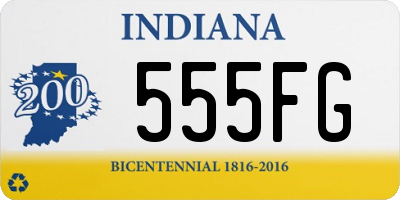 IN license plate 555FG