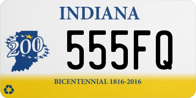 IN license plate 555FQ