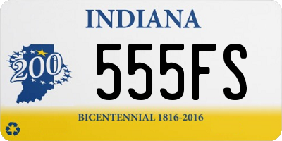 IN license plate 555FS