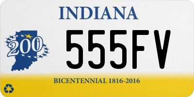 IN license plate 555FV