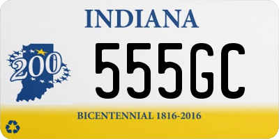 IN license plate 555GC