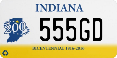 IN license plate 555GD