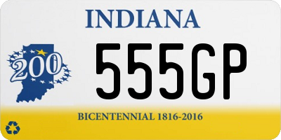 IN license plate 555GP