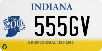 IN license plate 555GV