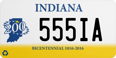 IN license plate 555IA