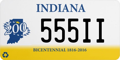 IN license plate 555II