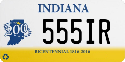 IN license plate 555IR