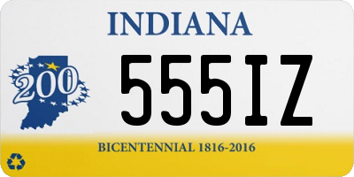 IN license plate 555IZ