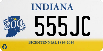 IN license plate 555JC