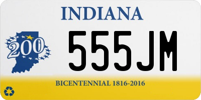 IN license plate 555JM