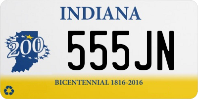 IN license plate 555JN