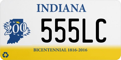 IN license plate 555LC