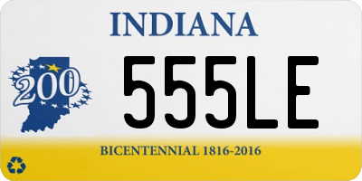 IN license plate 555LE