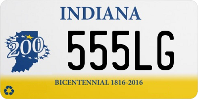 IN license plate 555LG