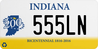 IN license plate 555LN