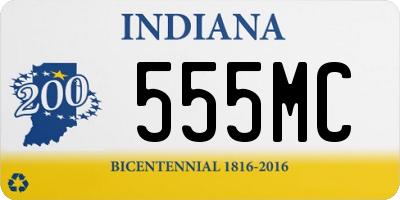 IN license plate 555MC