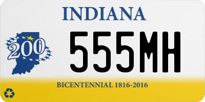 IN license plate 555MH