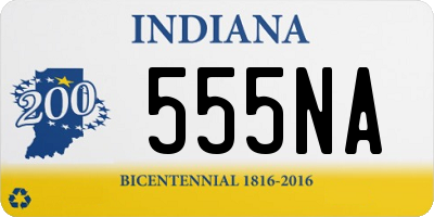 IN license plate 555NA