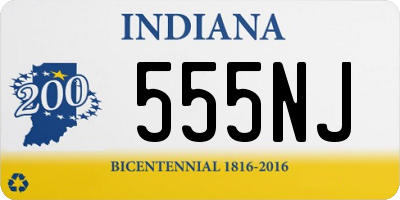 IN license plate 555NJ