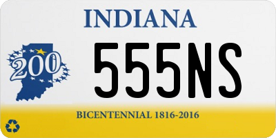 IN license plate 555NS