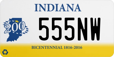 IN license plate 555NW