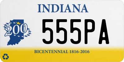 IN license plate 555PA