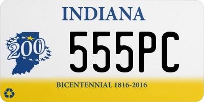 IN license plate 555PC