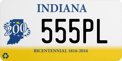 IN license plate 555PL